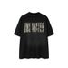 Men's Clothing Men's Wear | Retro Cracked Sprayed Monkey Washed Printed T Shirt 2025 Spring And Summer New Trendy Brand Loose Short Sleeve_viptrois.com