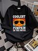 Coolest Pumpkin In The Patch Funny Halloween Boys Teens T-Shirt Fashion Female Unisex Comfortable Breathable Women Stylish Streetwear Versatile T-Shirt For Women Casual Women Top Graphic Tees Soft Graphic Stretched Slightly Summer Designer Clothes_viptrois.com