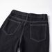 Men's Clothing Style Washed Vibe Flared Black Jeans Style High Street White Line Jeans Kenij_viptrois.com