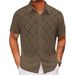 Men's Clothing Hong Kong Style Hollow Short Sleeved Thin Shirt Men's Summer Niche Design Lace Casual Half Sleeved Shirt A0405_viptrois.com