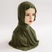 Modal Cotton Hijab Scarf – Middle Eastern Women's Headwear With 3-Button Tie (Breathable Inner Hat & Malay Style Covering)_viptrois.com