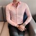Men's Clothing Long Sleeved Suit Shirt Men's Elastic Inner Wear Korean Version Of Slim Business Short_viptrois.com