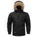 Men's Plus-Size Detachable Hood Winter Coat – British-Inspired Fleece-Lined Jacket With Removable Shoulder Straps (XS-2XL, Multipack Options)_viptrois.com