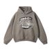 Men's Drop Shoulder Velvet Sweatshirt With Metallic Texture & Letter Print - Comfortable Loose Fit Pullover For Casual Wear_viptrois.com
