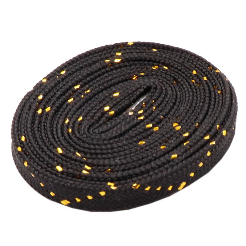 Shoelaces W Type Wire Black And White Gold Wire Matching Small White Shoes Sneakers Casual Shoes Canvas Shoes_viptrois.com