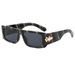 Men's Sunglasses Narrow Modern Fashion Sunglasses Shooting Net Red Anti Ultraviolet Square Sunglasses_viptrois.com