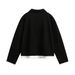 Two-Piece V-Neck Sweatshirt For Men, High Street Trendy Brand, Loose Fit, Spring And Autumn, Color Block Patchwork,_viptrois.com