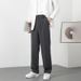 Ice Silk Pants Men's Summer Thin Loose Casual Pants Men's Straight Suit Pants Summer Solid Color Pants_viptrois.com