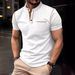 2025d 2024 Summer Quick Sale Stand Collar Pocket Men's Sports Polo Shirt_viptrois.com