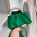 Soft Cloud Shoulder Bag For Women - Minimalist Crossbody Purse With Wrinkle Design, Lightweight PU Handbag For Daily Use (Green, Blue, Black, Beige)_viptrois.com