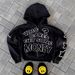 Retro Y2K Zip-Up Hoodie - Oversized Streetwear Pullover With Trendy Print, Unisex Casual Wear_viptrois.com