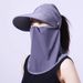 Ice Silk Women, Summer With Mask, Integrated Face Shield For Cycling, UV Protection Sun Hat_viptrois.com