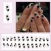 Short Glitter Five-pointed Star Glitter Almond Wearing Manicure Pieces Light Luxury Fashion Manicure Europe and America Foreign Trade ins24 Pieces_viptrois.com