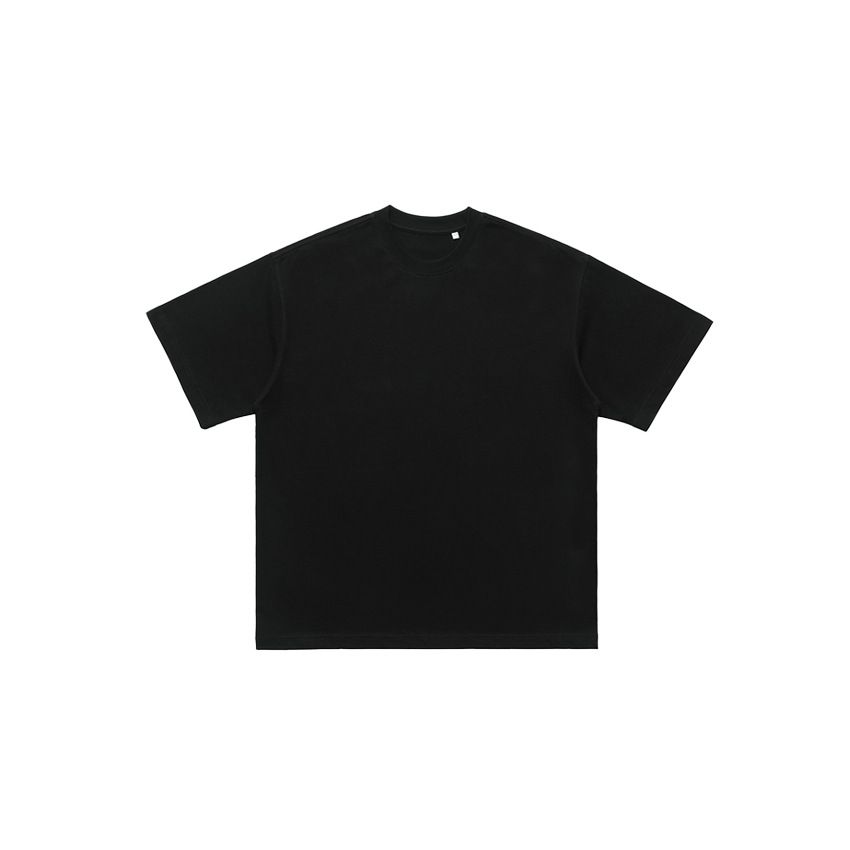 Short Sleeve T-Shirt Pure Cotton Loose Trendy Brand Crew Neck Niche Inner Layer Base Shirt Men_viptrois.com