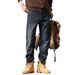 Winter New Super Velvet Warm Jeans Men's Velvet Thickened American Retro Jeans Fattened Plus Size Pants_viptrois.com