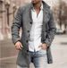 Loom Loom European And American Foreign Trade Cross-Border Supply Autumn Winter New Men's Woolen Stand Collar Mid-Length Pocket_viptrois.com
