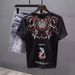 Men's Clothing Trendy Solid Color Printed Short Sleeved Young Men's Round Neck Half Sleeved Versatile T Shirt_viptrois.com