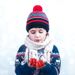 Kids' scarf, hat & glove sets Children's hat and gloves two-piece winter plus fleece warm children's five-finger knitted winterproof suit_viptrois.com
