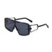 Steam Punk Style Sunglasses For Women, High End Large Frame Sunglasses For Men, Full Frame Integrated Sunglasses_viptrois.com