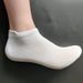 Summer thin socks men's mesh sports socks ear lifting cotton socks black and white solid color men's boat socks breathable men's socks New_viptrois.com