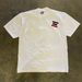 2025 Men's Sports White Round Neck Casual Cotton Print Retro Couple Three Rods Geometric Shape_viptrois.com