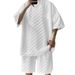 Men's Clothing Checkerboard Spring And Summer Loose Sports Casual Two Piece Suit_viptrois.com