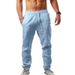 2025 Neue Männer Baumwolle Leinen Lose Hosen Männlichen Sommer Casual Einfarbig Hosen Hosen Plus Größe M-5XL_viptrois.com