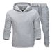 Men's Clothing Autumn And Winter Men's Sweater Suit Casual Sports Suit Plus Fleece Sweater Suit Men's Hooded Suit_viptrois.com
