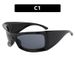 Sunglasses Ins Style Trendy Brand Cat Eye Thick Frame Y2K Internet Celebrity Concave Shape Sunglasses For Men And Women_viptrois.com