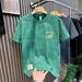 Junior High-end Green 2024 Cotton Knitted Trendy Short-sleeved T-shirt Men's Summer Loose Casual Half-sleeved T-shirt, Green M_viptrois.com