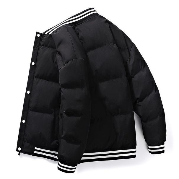 Autumn And Winter American Baseball Jacket Men's Padded Jacket Loose Warm Cotton Men's Padded Jacket_viptrois.com