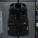 Men's Down Cotton Vest For Outerwear, Spring And Autumn New Style, Trendy Hooded Vest, Thickened Warm Sleeveless Jacket_viptrois.com