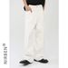 Men's Clothing Denim Solid Color Loose Wide Leg Straight Trousers_viptrois.com
