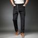 Men's Clothing Men's Retro Loose Fit Cargo Pants With Multi-Pockets - Stretchable Workwear Joggers In Black, Khaki, Army Green, Grey & Navy_viptrois.com