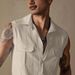 Men's Clothing New Autumn Fashion Men's Workwear Pocket Casual Vest Short Sleeve Shirt_viptrois.com