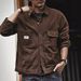 Men's Clothing Heavyweight Retro Work Shirt Autumn New Style Trendy Handsome Loose Large Size Casual Denim Jacket_viptrois.com