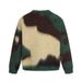 2026 High Street American Letter Contrasting Color Seahorse Hair Crew Neck Long Sleeve Sweater Men's Trendy Brand Loose Casual Knitted Sweater_viptrois.com