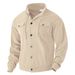 Autumn Winter Men's Corduroy Turn-Down Collar New American Retro Multi-Pocket Workwear Jacket_viptrois.com