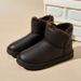 New cotton shoes for men plus thick snow boots for men outdoor warm cotton shoes_viptrois.com