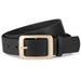 New Wide Women, Textured PU Leather, Simple And Versatile With D-shaped Buckle, High-end Decorative Belt For Women_viptrois.com