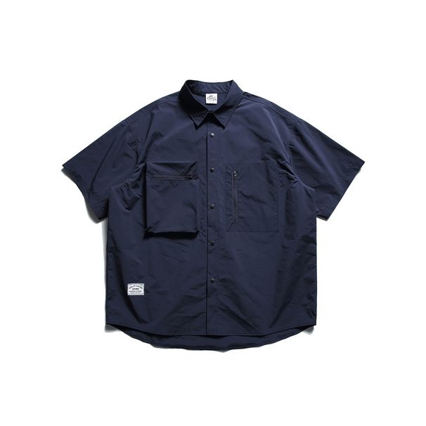 Mountain-style Outdoor Quick-dry Japanese Cityboy Multi-pocket Men's 2025 Summer Loose-fit Workwear Shirt_viptrois.com