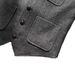 Khaki Hunting Suit Multi Pocket Herringbone Coarse Nylon Casual Vest Processing_viptrois.com