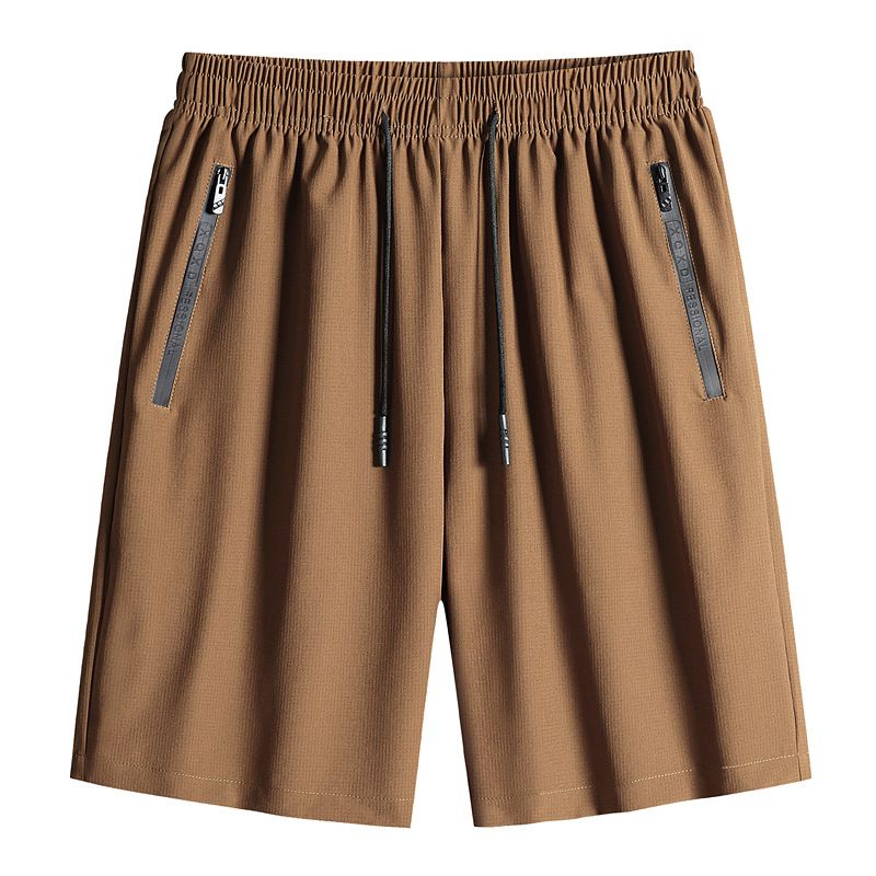 Men's Quick Drying Ice Silk Shorts New Arrival Summer Thin Casual Loose Plus Size Five Point Pants Fitness_viptrois.com