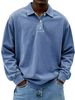 Men's Clothing Men's Casual Long Sleeve Button-Up Shirt – Breathable Polyester, Relaxed Fit, 10 Colors (S-5XL)_viptrois.com