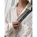 Men's Luxury Minimalist Lace-Up Shirt - Oversized Long Sleeve Blouse With Deconstructed Collar (M-3XL, Polyester, Unisex Streetwear Chic)_viptrois.com