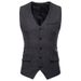 Men's British-style Herringbone Single-breasted Vest, Men's Suit Vest, Business Casual_viptrois.com
