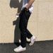 Men's Clothing Straight Pants Loose Wide Leg Pants Boys Summer Nine Point Casual Pants Versatile 9 Points_viptrois.com