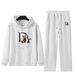 Unisex Letter Bear Hoodie & Jogger Set – Cozy Winter Fleece Tracksuit, Oversized Fit (S-5XL)_viptrois.com