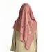 Women's Hijab three layer chiffon scarf solid color adjustable women's gauze scarf ethnic shawl breathable and comfortable_viptrois.com