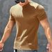 Men's Performance Workout T-Shirt - Quick-Dry Muscle Fit Gym Tee For Running & Basketball (5 Colors, M-3XL)_viptrois.com